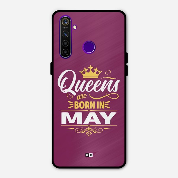 May Born Queens Metal Back Case for Realme 5 Pro