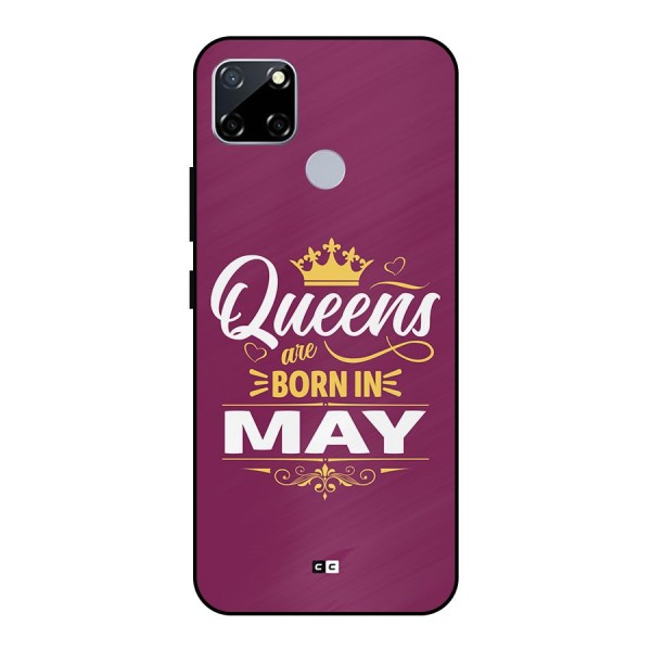 May Born Queens Metal Back Case for Realme Narzo 30A