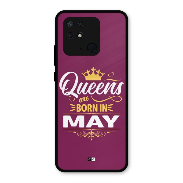 May Born Queens Metal Back Case for Redmi 10 Power