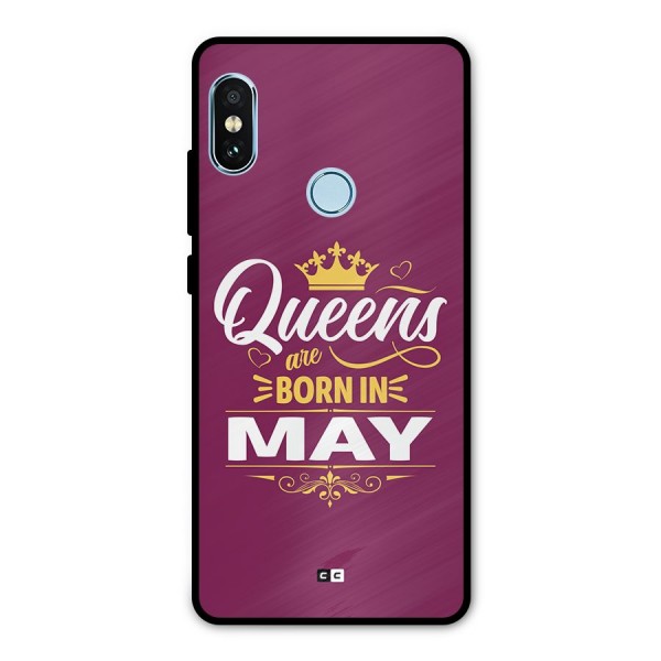 May Born Queens Metal Back Case for Redmi Note 5 Pro