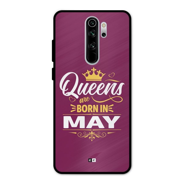 May Born Queens Metal Back Case for Redmi Note 8 Pro