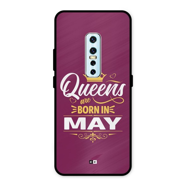 May Born Queens Metal Back Case for Vivo V17 Pro