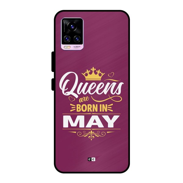 May Born Queens Metal Back Case for Vivo V20 Pro