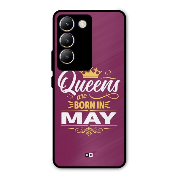 May Born Queens Metal Back Case for Vivo Y200e