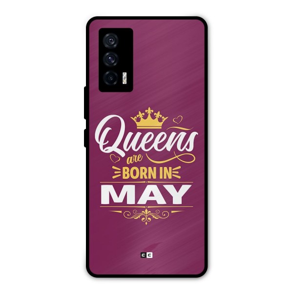 May Born Queens Metal Back Case for iQOO 7 5G