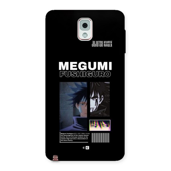 Megumi Fushiguro Back Case for Galaxy Note 3