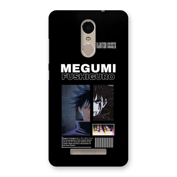 Megumi Fushiguro Back Case for Redmi Note 3