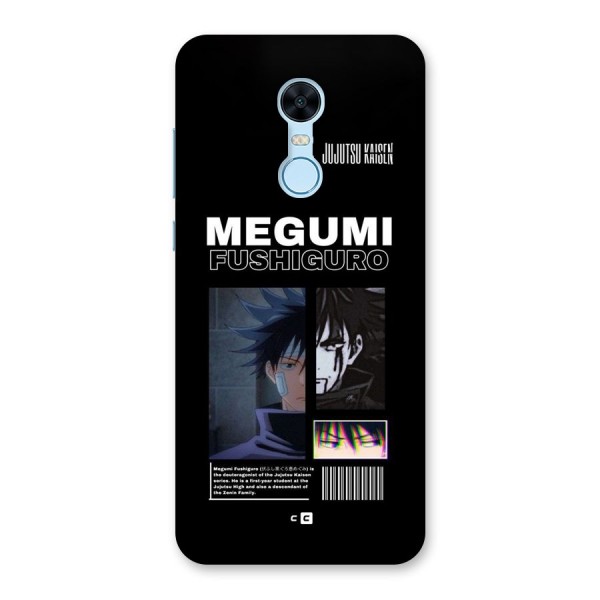 Megumi Fushiguro Back Case for Redmi Note 5