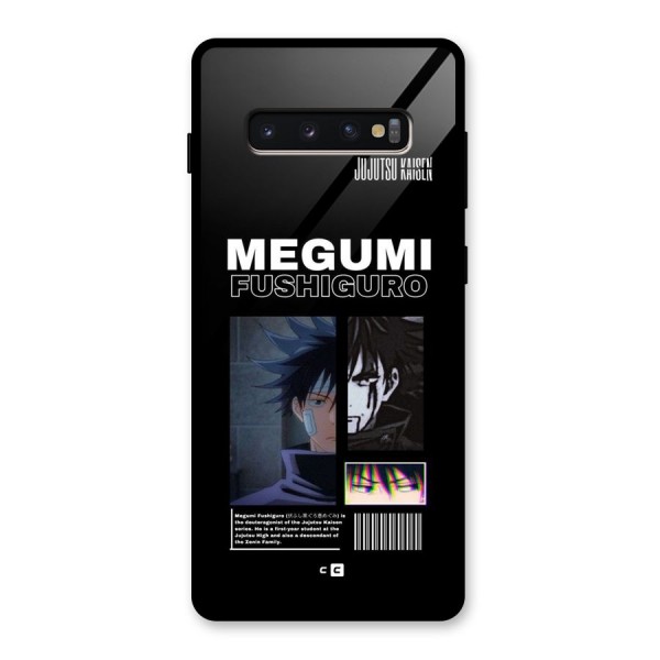 Megumi Fushiguro Glass Back Case for Galaxy S10 Plus