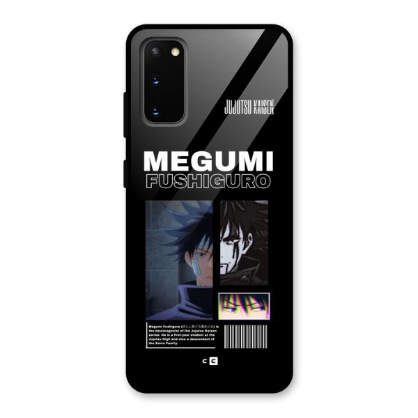 Megumi Fushiguro Glass Back Case for Galaxy S20