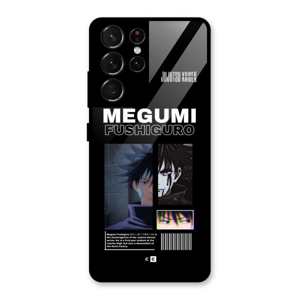 Megumi Fushiguro Glass Back Case for Galaxy S21 Ultra 5G