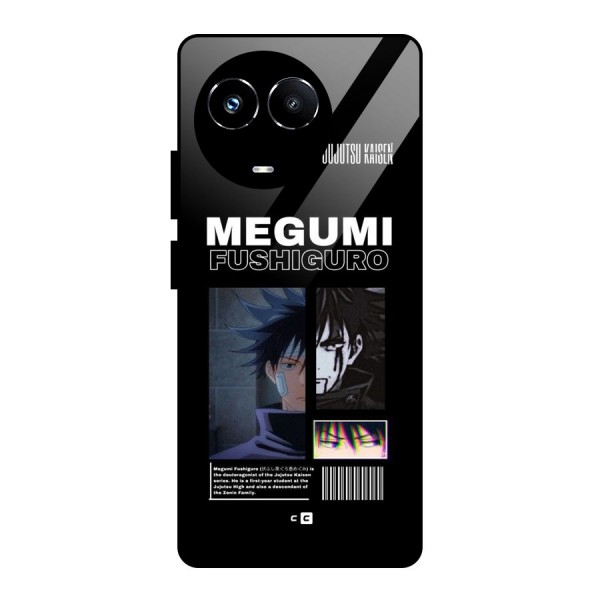 Megumi Fushiguro Glass Back Case for Realme Narzo 60X