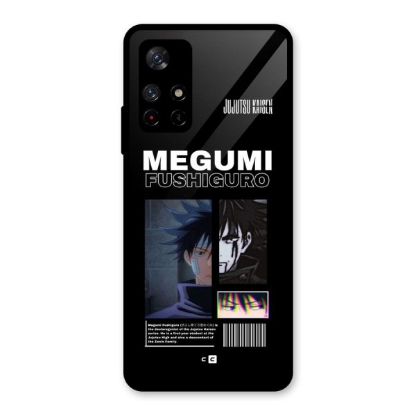 Megumi Fushiguro Glass Back Case for Redmi Note 11T 5G