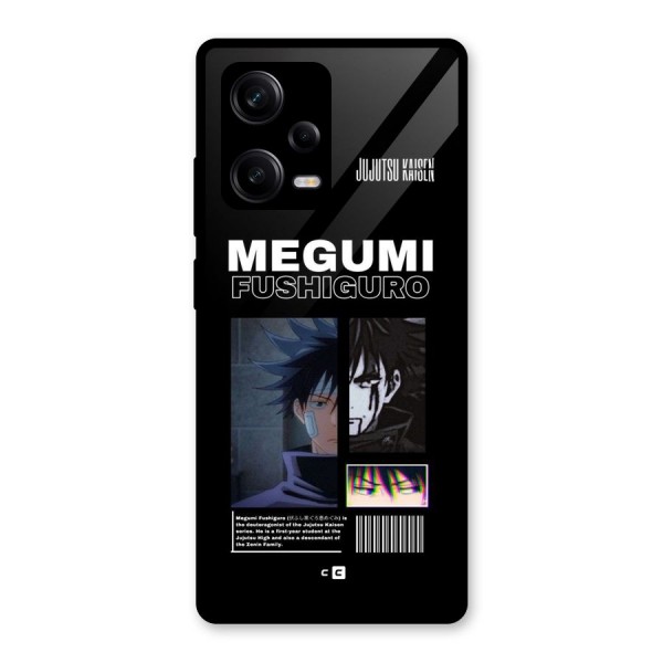 Megumi Fushiguro Glass Back Case for Redmi Note 12 Pro