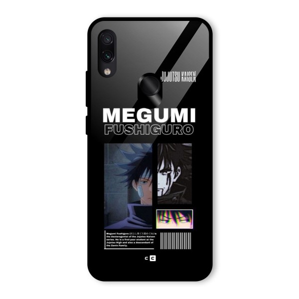 Megumi Fushiguro Glass Back Case for Redmi Note 7
