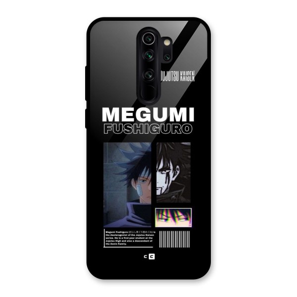 Megumi Fushiguro Glass Back Case for Redmi Note 8 Pro