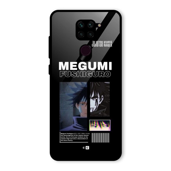 Megumi Fushiguro Glass Back Case for Redmi Note 9
