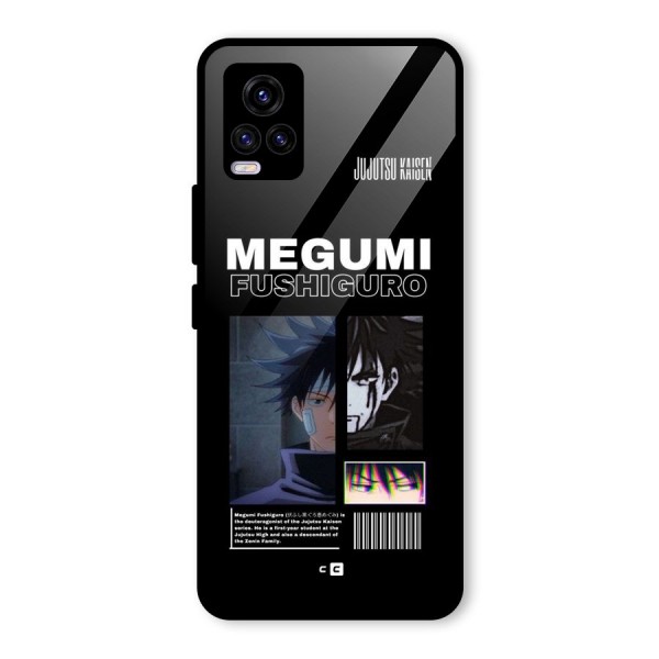 Megumi Fushiguro Glass Back Case for Vivo V20