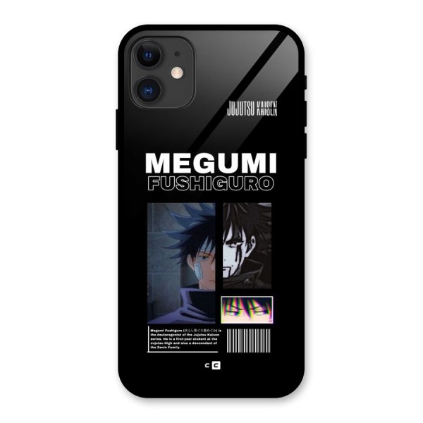 Megumi Fushiguro Glass Back Case for iPhone 11