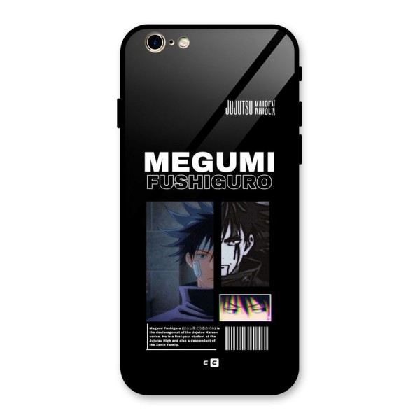Megumi Fushiguro Glass Back Case for iPhone 6 6S
