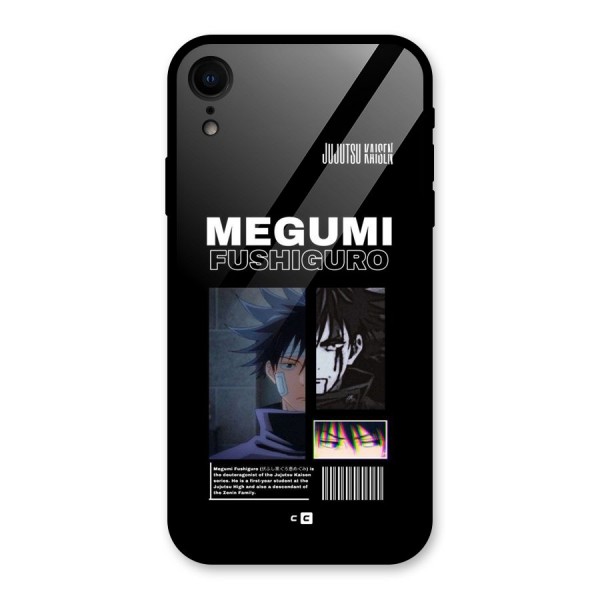 Megumi Fushiguro Glass Back Case for iPhone XR