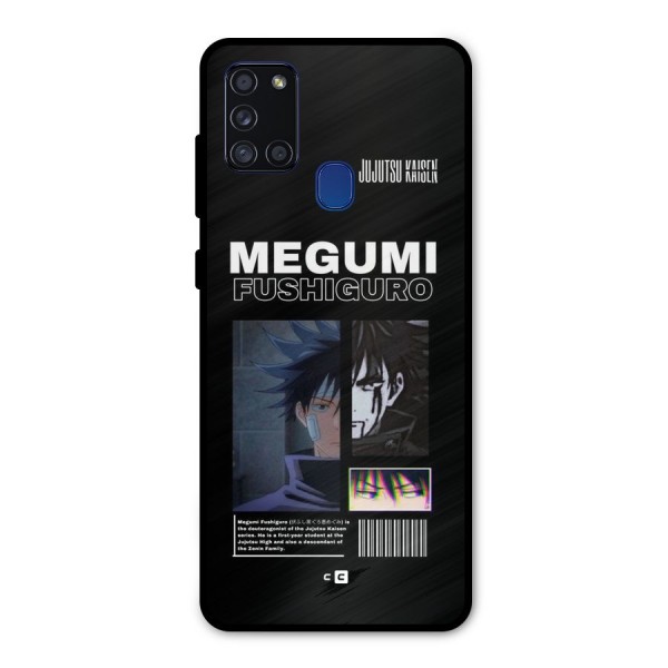 Megumi Fushiguro Metal Back Case for Galaxy A21s