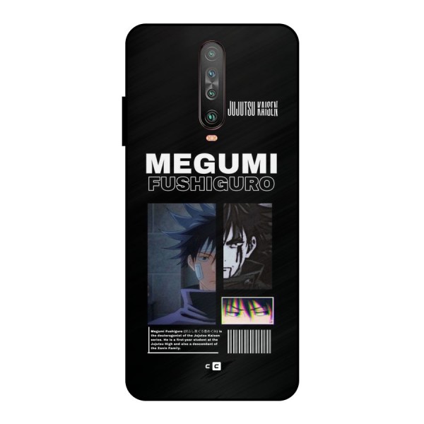 Megumi Fushiguro Metal Back Case for Poco X2