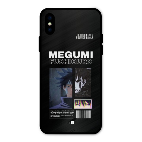 Megumi Fushiguro Metal Back Case for iPhone X