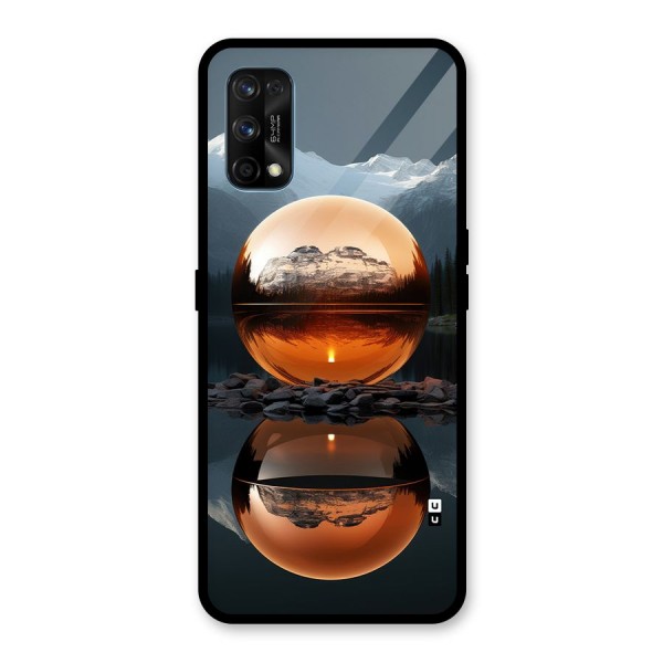 Metal Moon Glass Back Case for Realme 7 Pro