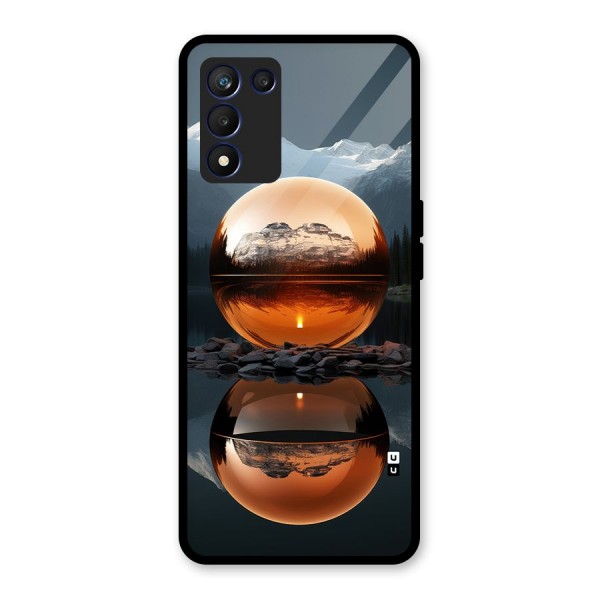 Metal Moon Glass Back Case for Realme 9 5G Speed
