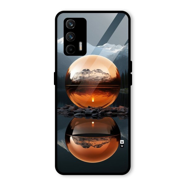 Metal Moon Glass Back Case for Realme X7 Max