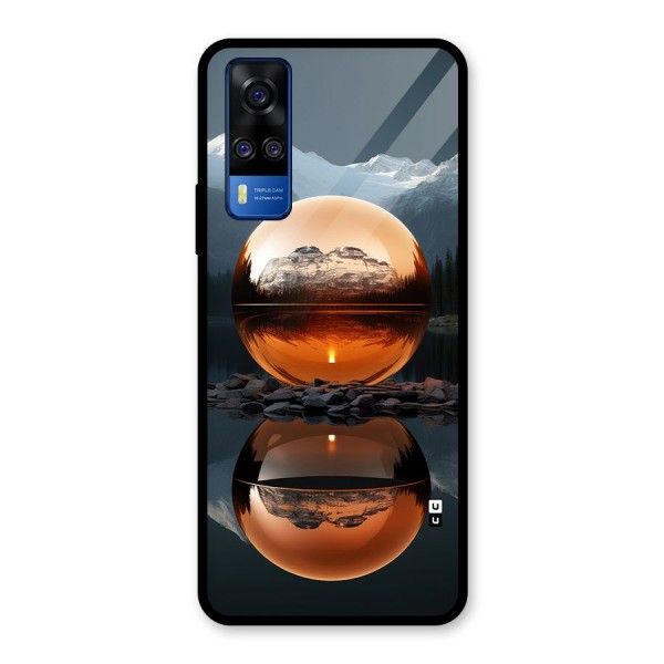 Metal Moon Glass Back Case for Vivo Y51