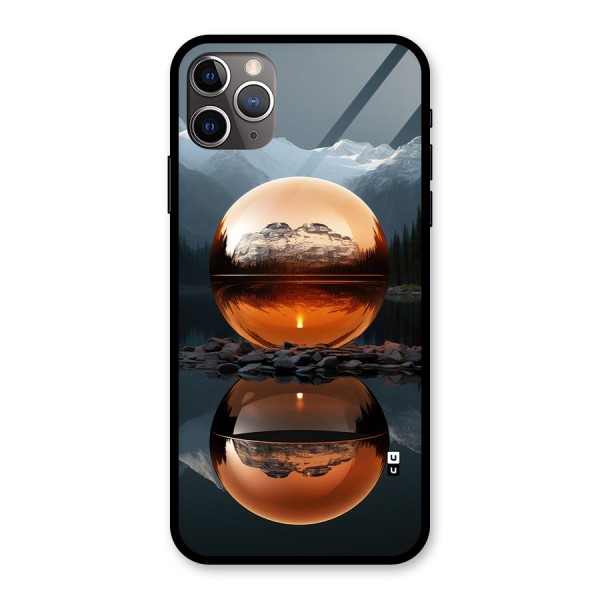 Metal Moon Glass Back Case for iPhone 11 Pro Max