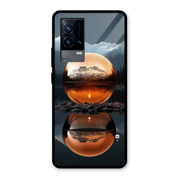 Metal Moon Glass Back Case for iQOO 9 5G