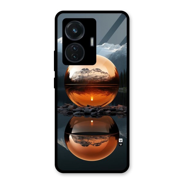 Metal Moon Glass Back Case for iQOO Z6 44W
