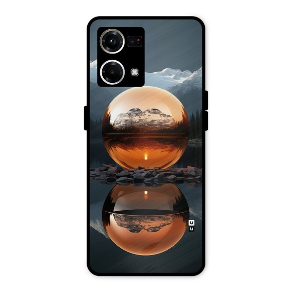 Metal Moon Metal Back Case for Oppo F21 Pro 4G