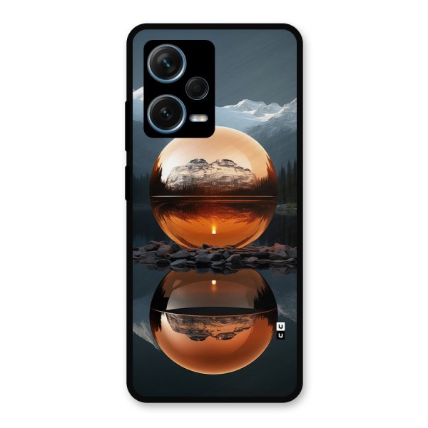 Metal Moon Metal Back Case for Redmi Note 12 Pro Plus 5G
