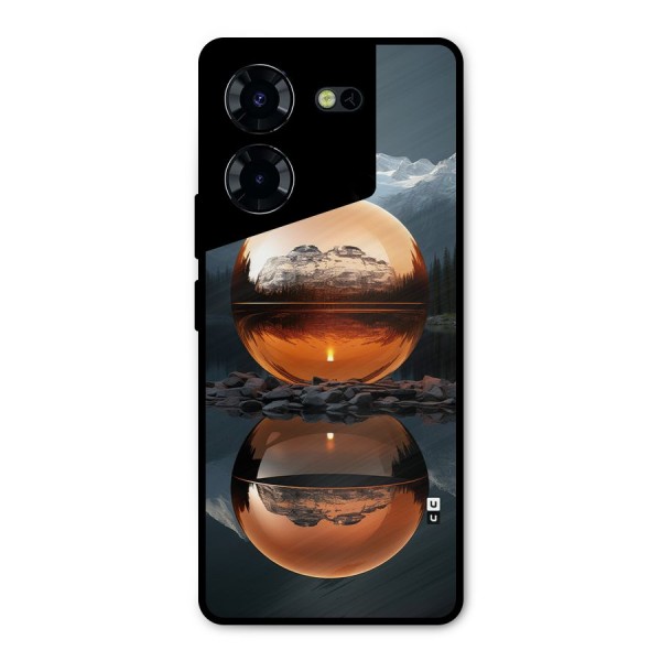 Metal Moon Metal Back Case for Tecno Pova 5 Pro 5G