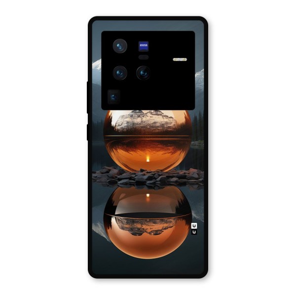 Metal Moon Metal Back Case for Vivo X80 Pro