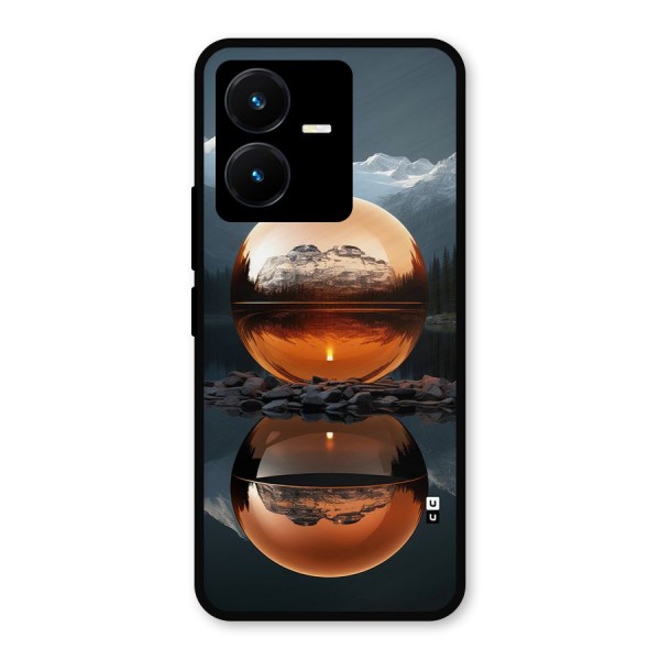 Metal Moon Metal Back Case for Vivo Y22