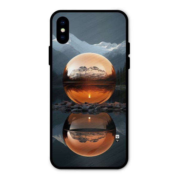 Metal Moon Metal Back Case for iPhone XS