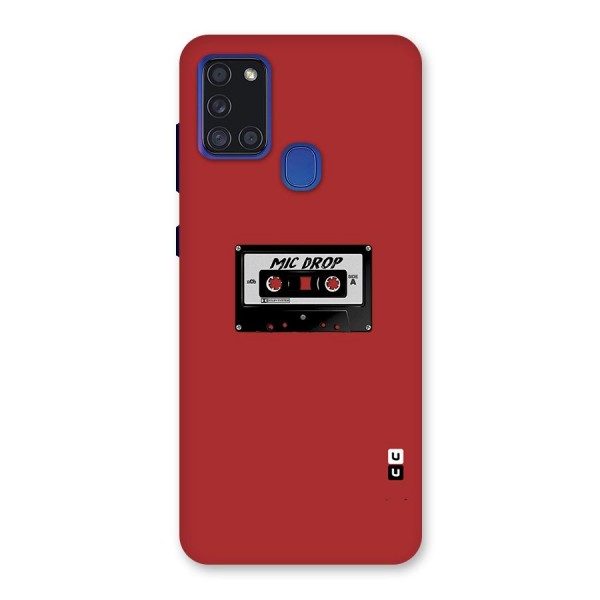 Mic Drop Cassette Minimalistic Back Case for Galaxy A21s