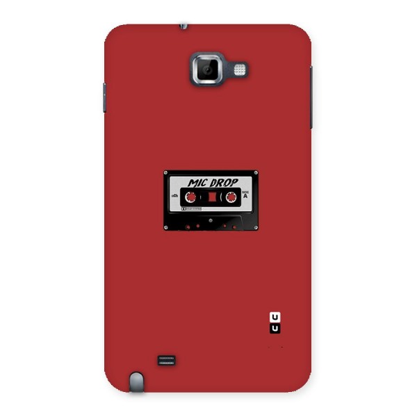 Mic Drop Cassette Minimalistic Back Case for Galaxy Note