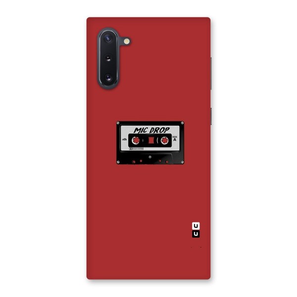 Mic Drop Cassette Minimalistic Back Case for Galaxy Note 10