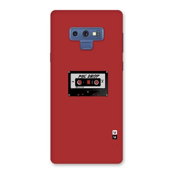 Mic Drop Cassette Minimalistic Back Case for Galaxy Note 9