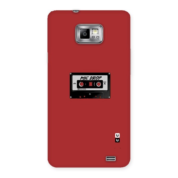 Mic Drop Cassette Minimalistic Back Case for Galaxy S2