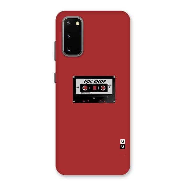 Mic Drop Cassette Minimalistic Back Case for Galaxy S20