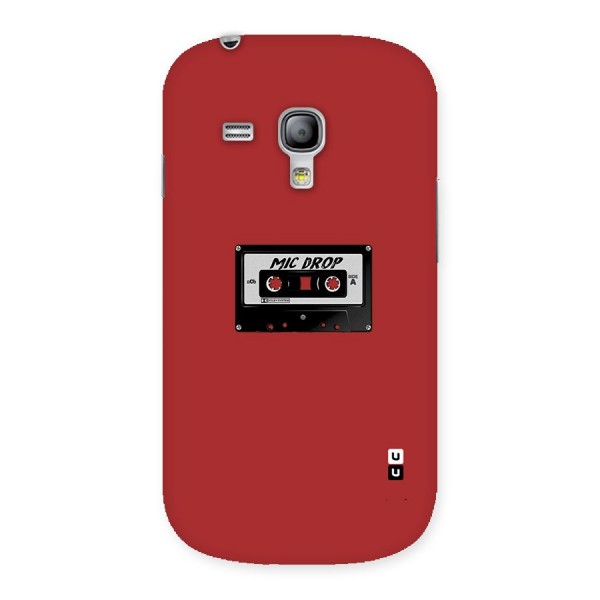 Mic Drop Cassette Minimalistic Back Case for Galaxy S3 Mini