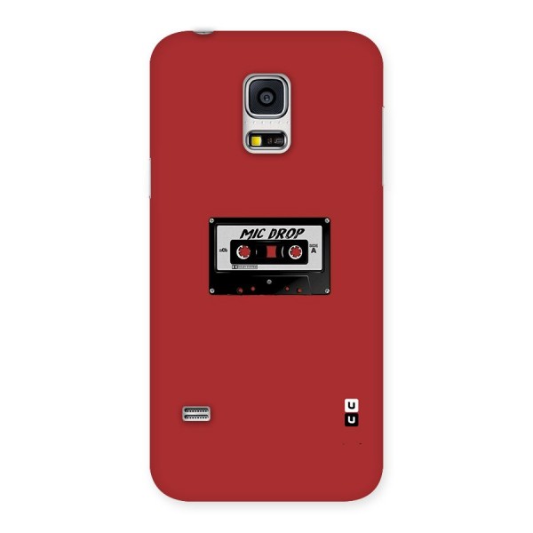 Mic Drop Cassette Minimalistic Back Case for Galaxy S5 Mini
