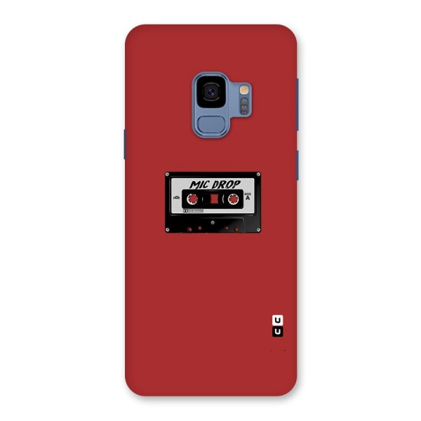 Mic Drop Cassette Minimalistic Back Case for Galaxy S9